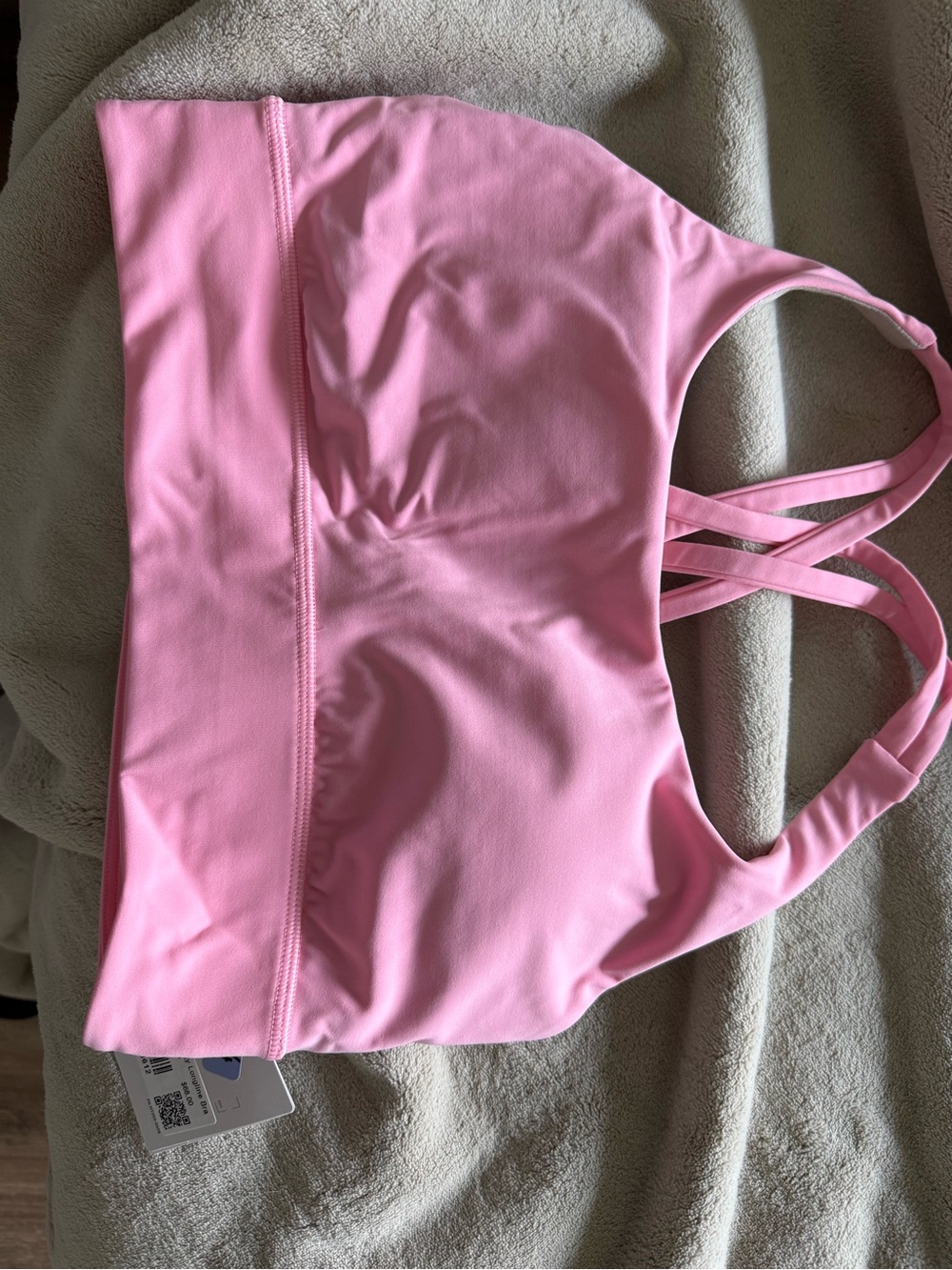 lululemon athletica Pink Cross-Back Medium Support Sports Bra